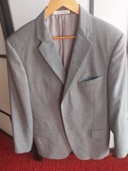 Men's Gray Suit Jacket Blazer Slim Fit