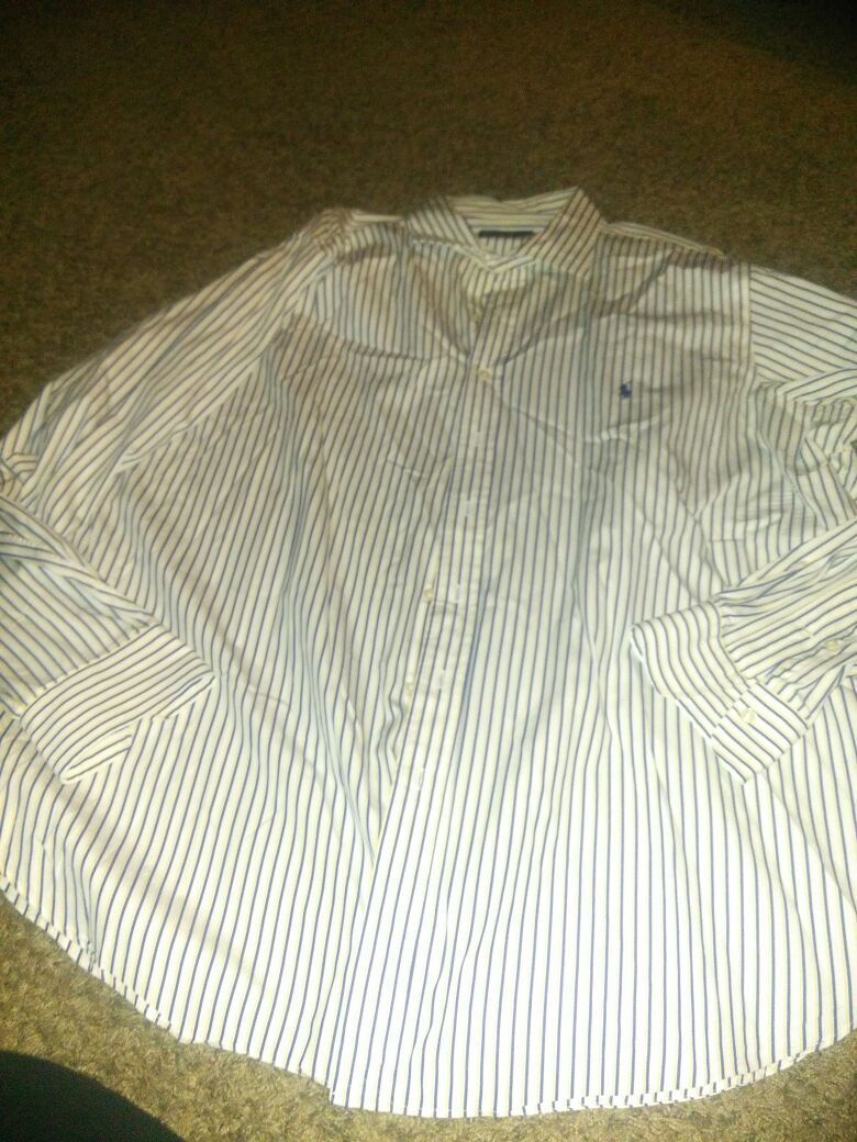 Ralph Lauren Polo Stanton Classic Fit 2XLT Tall Button Down Shirt