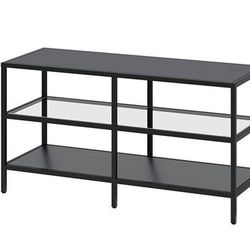 IKEA VITTSJO Side Table With The Glass Middle Shelf 
