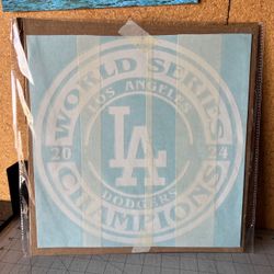 2024  Los Angeles Dodgers World Series Champions White Decal - Coolers - MLB BASEBALL 
