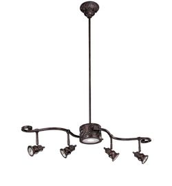 Hampton Bay Kara 5-Light Bronze Track Lighting, halogen bulbs can easily be replaced with LED