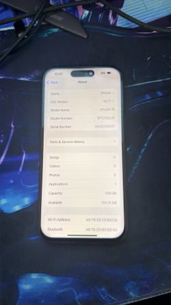 iPhone 15 black unlocked 128Gb