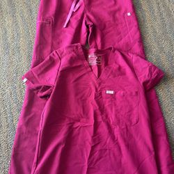 Figs Dark Magenta Xxs