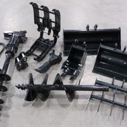 Mini Excavator Attachment Set (9) BRAND NEW