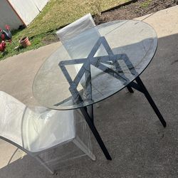 Round Glass Table