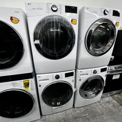 LG FRONT LOAD WASHER AND GAS DRYER PAIR