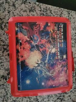 Vintage 1984 Original TRANSFORMERS Lunch Box (Aladdin Hasbro) nice shape