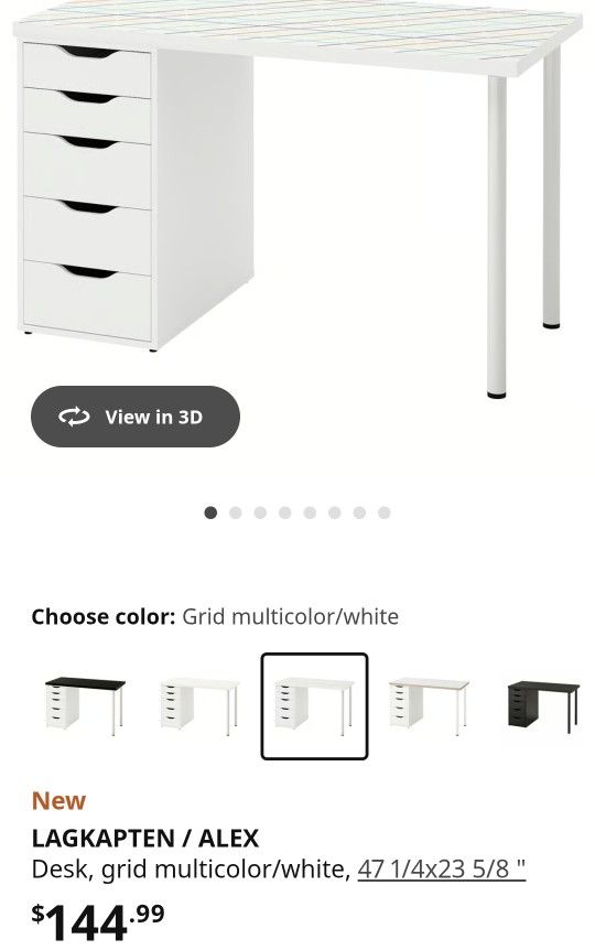 Ikea Alex Drawer Desk Vanity
