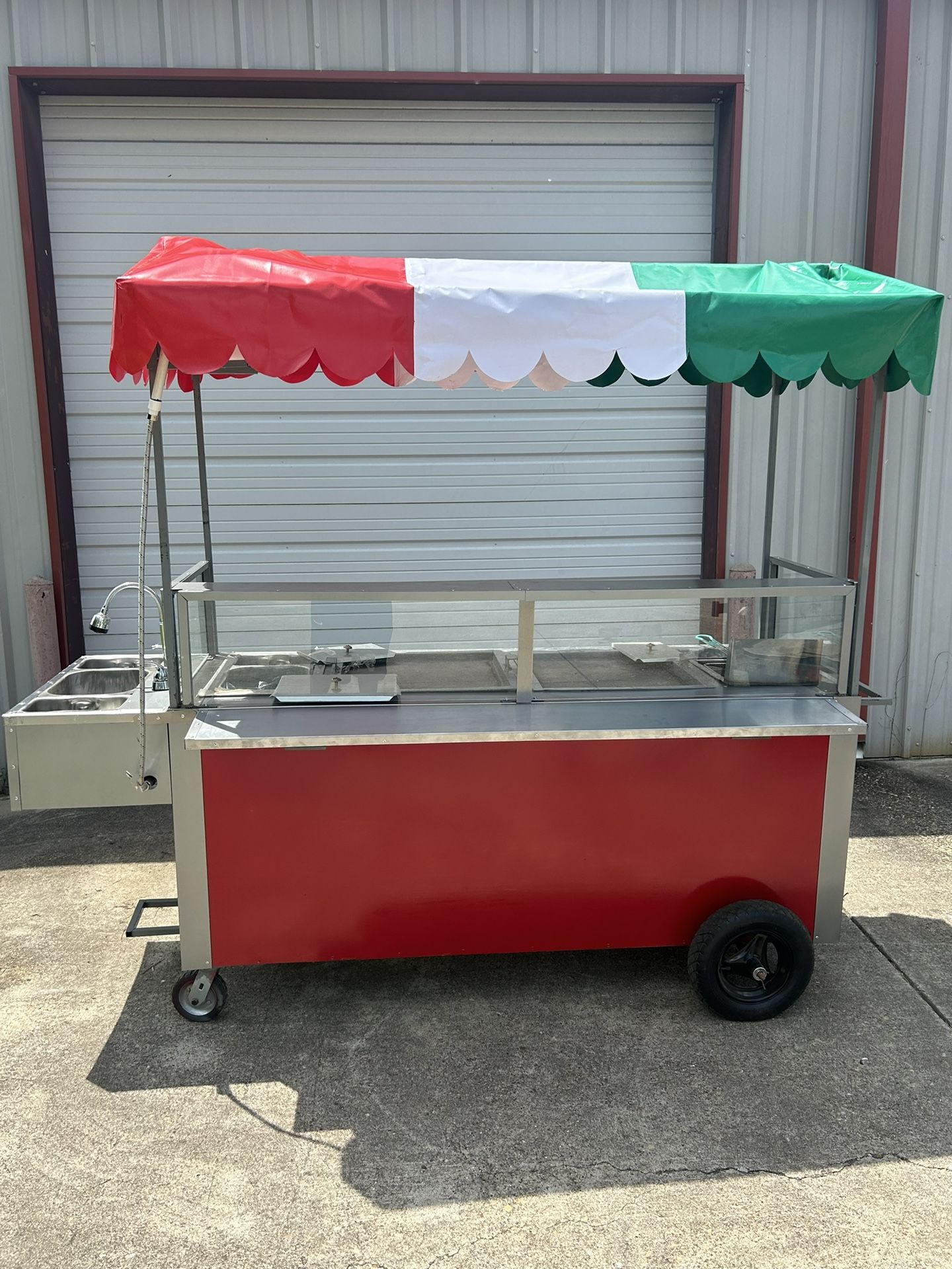 Food Cart (2 Grills, Fryer, & 3 Heating Compartments)