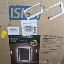 Iskm Front And Back Light Bathroom Mirrior