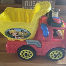 Mickey Dump Truck Makes Sounds, Talks, And Drives 