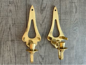 Brass Candle Sconces