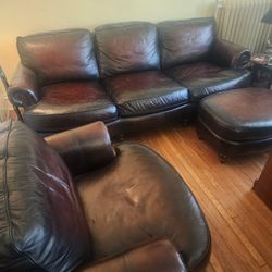 Leather Couch Set