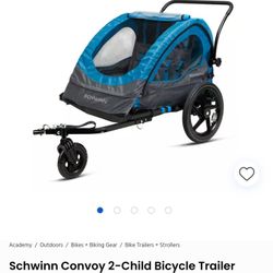 New Condition Bike/push Twin Stroller