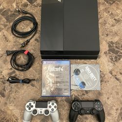 Sony Playstation 4 PS4  Bundle - 1 TB 1TB - 2 Controllers - Fallout 4 & Call of Duty Black Ops 3