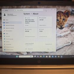 HP 15.6" Touchscreen Laptop – AMD Athlon Silver – Excellent Condition