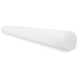 Cando Round PE Foam Roller, 3" x 36", White - 30-2106
