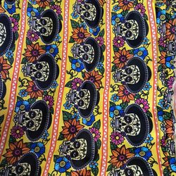 Día De Muertos Tela Holloween Fabric