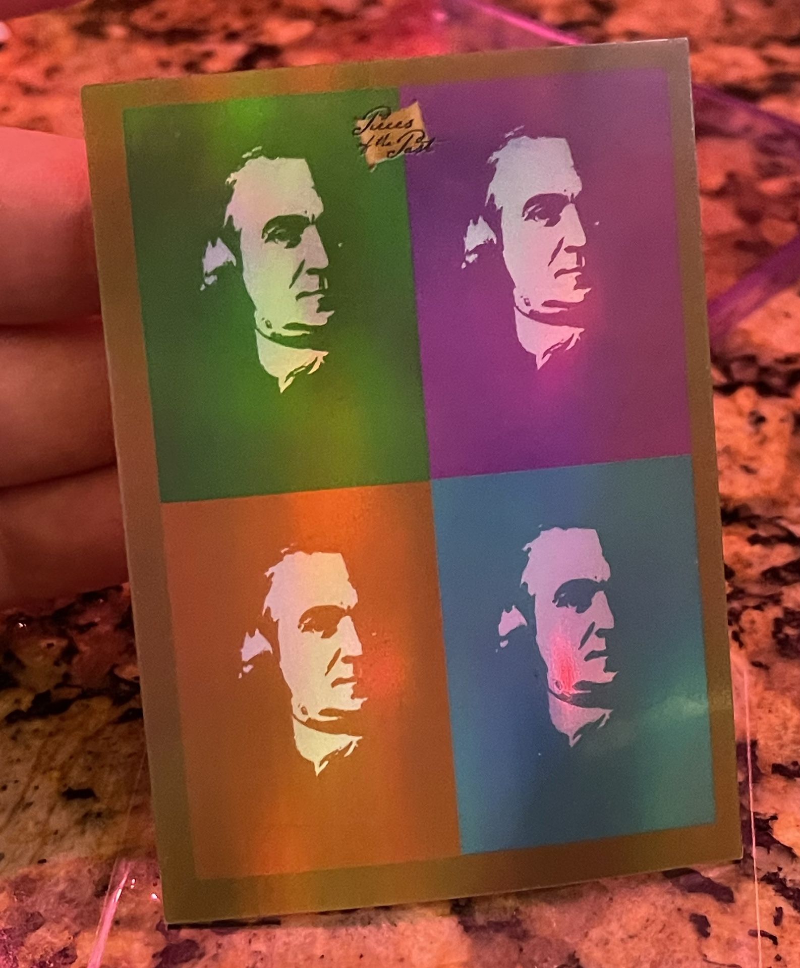 SAMUEL ADAMS 1/10 Pieces of the Past Presidential GOLD Parallel 2023 WARHOL POP ART CARD