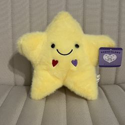 yellow star plush bnwt