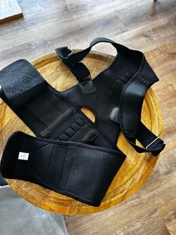 Black Posture Corrector Back Brace Size M