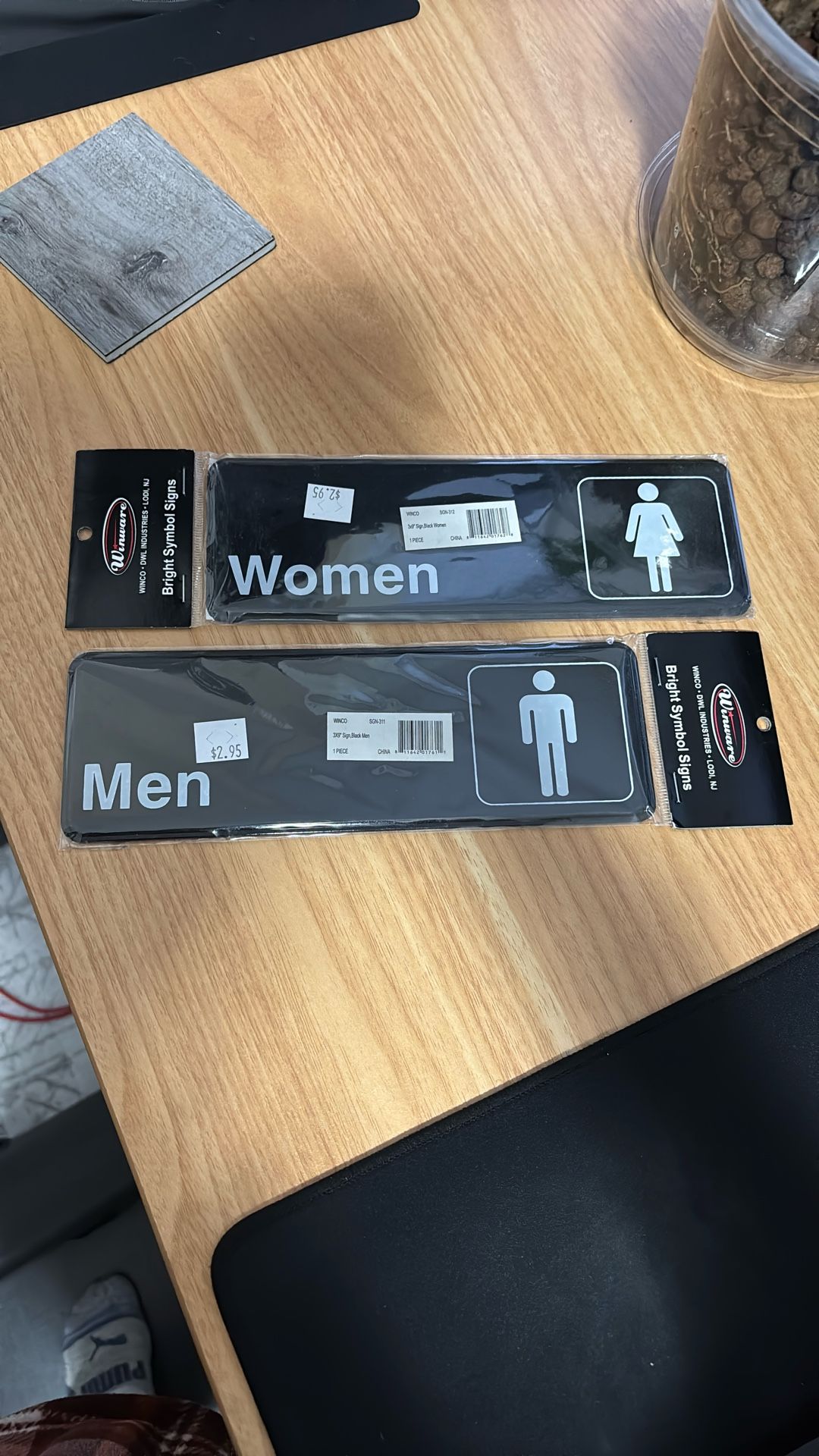 Men & Women Bathroom Signs