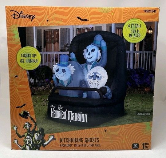 Gemmy Disney The Haunted Mansion Hitchhiking Ghosts Inflatable 6 Foot Halloween
