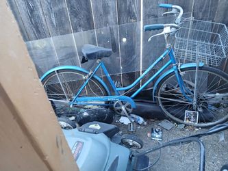 Vintage swing bike with basket