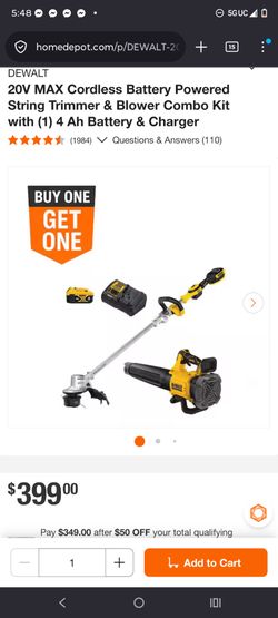 Dewalt Leaf Blower And Weed Waker