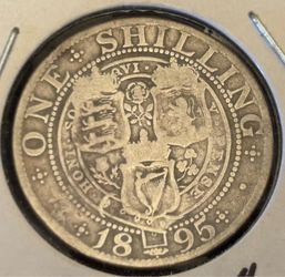 One shilling 1895. Great Britain coin.