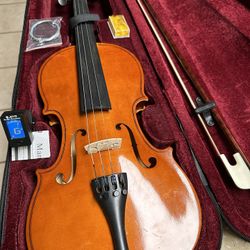 4/4 Full Size Violin with Bow, Digital Tuner, Extra Strings $150 Firm