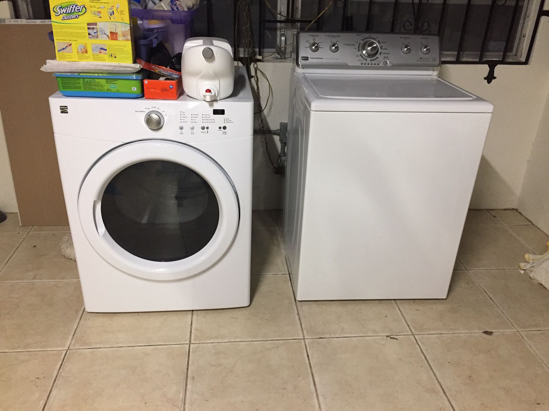 Kenmore dryer and Maytag washer