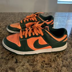Nike Dunk Low 'Miami Hurricanes' Shoes 
