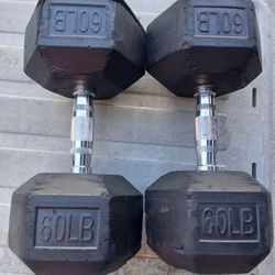 60lb Dumbells$80firm