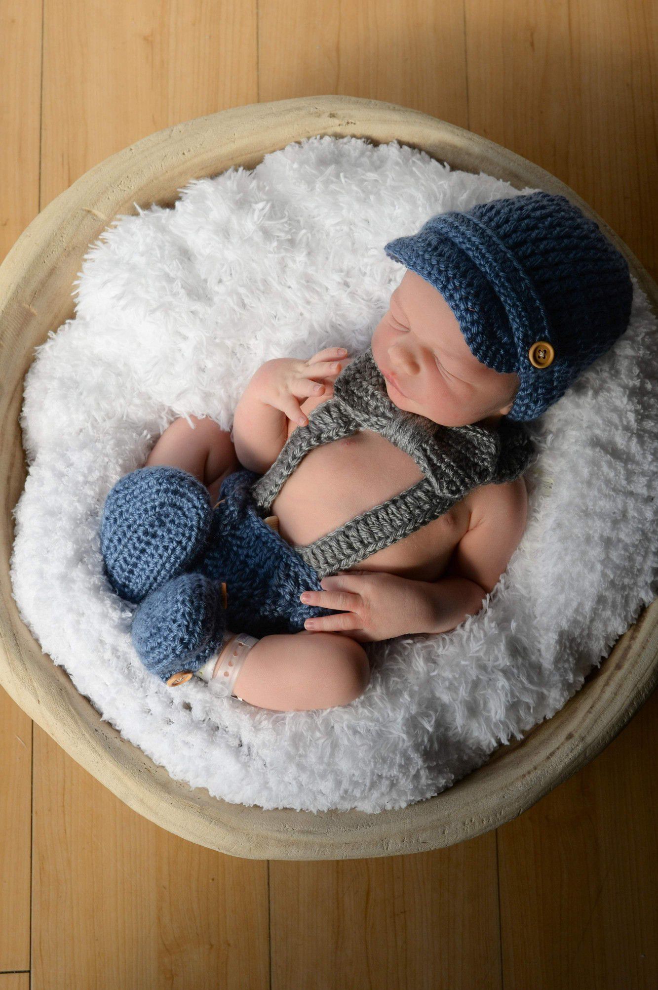 Crochet Baby Boy Diaper Cover Outfit