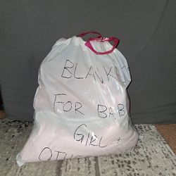 Bag Full Of Baby Girl Blankets