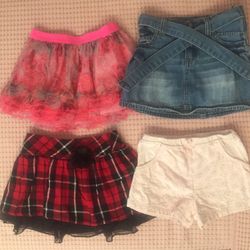 Skirts And Shorts Size 4-5T