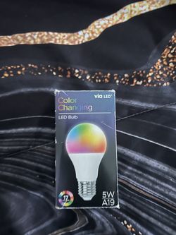 Via LED color changing bulb