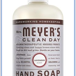 2 x Mrs. MEYER'S CLEAN DAY Hand Soap, Lavender Scent, 12.5 Fl Oz Bottles