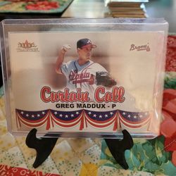 Greg Maddux 02 Fleer Tradition Update Curtain Call Tom Glavine 02 Fleer Tradition Update All-star Baseball Cards 