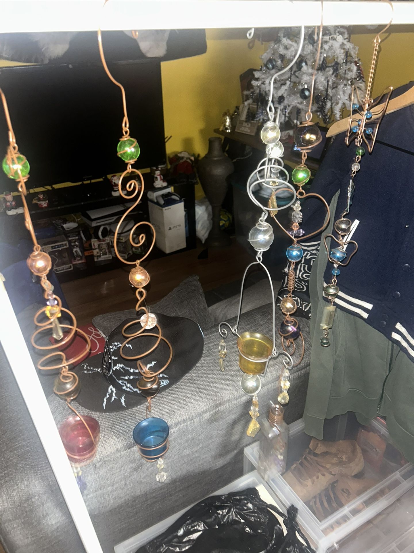 5 copper wire wind spinners 