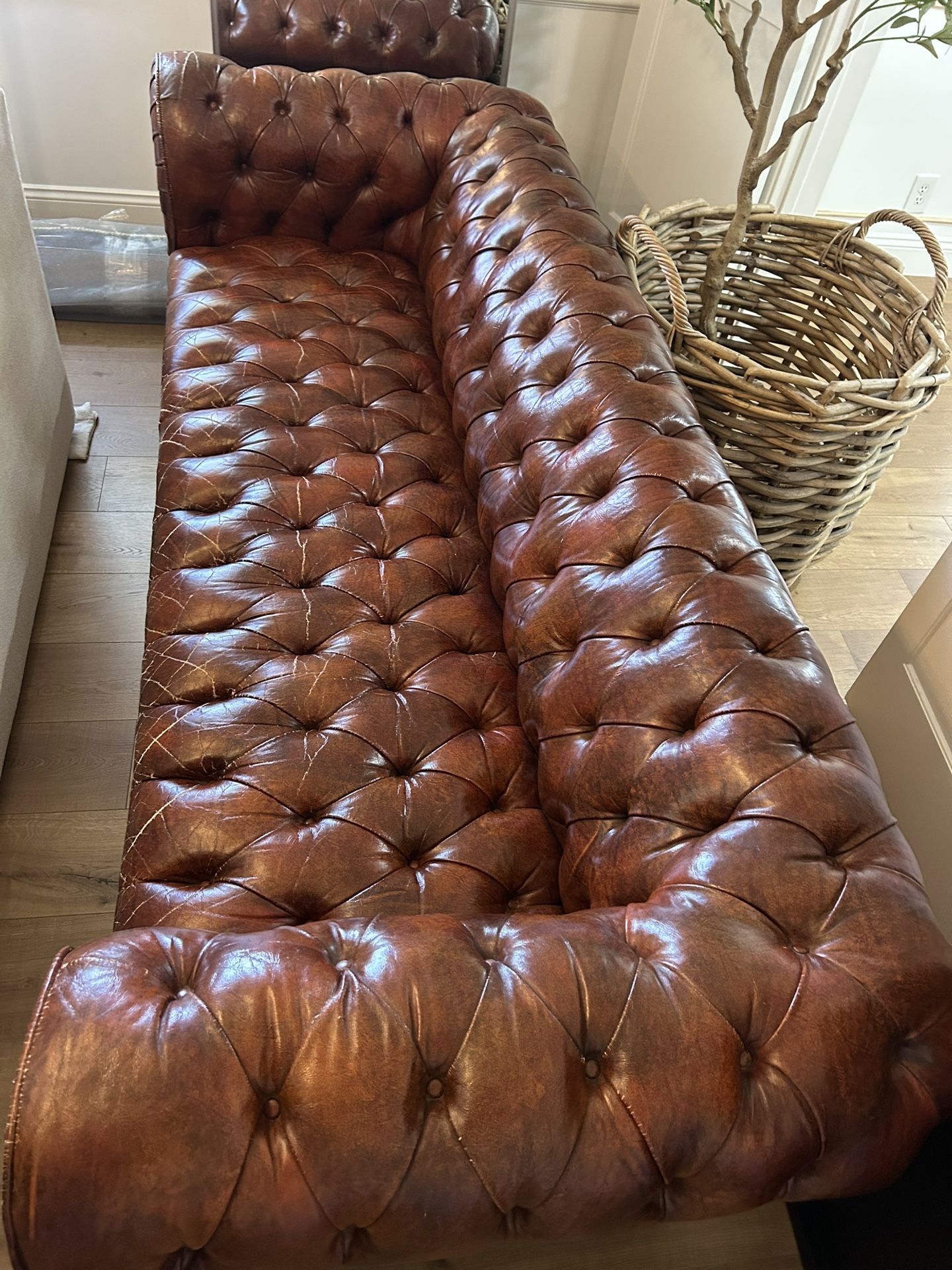 Vintage Chesterfield Leather Sofa