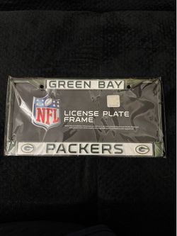 Green Bay Packers GREEN Metal License Plate Frame 6x12 NFL t