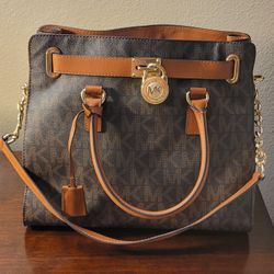 Michael Kors Purse With Metal Lock Design - Never Used