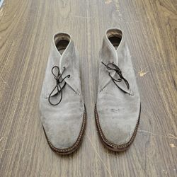 Zegna Italian Suede Ankle Boots Size 7.5