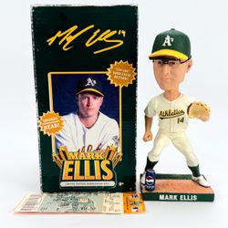 Oakland Athletics A's Mark Ellis #14 Limited Edition Bobblehead 2007 Ticket