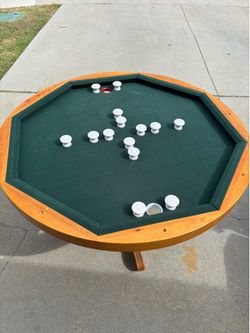 poker, bumper pool, dining table
