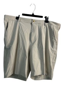 Men's Beige Greg Norman Performance Shorts Size 40