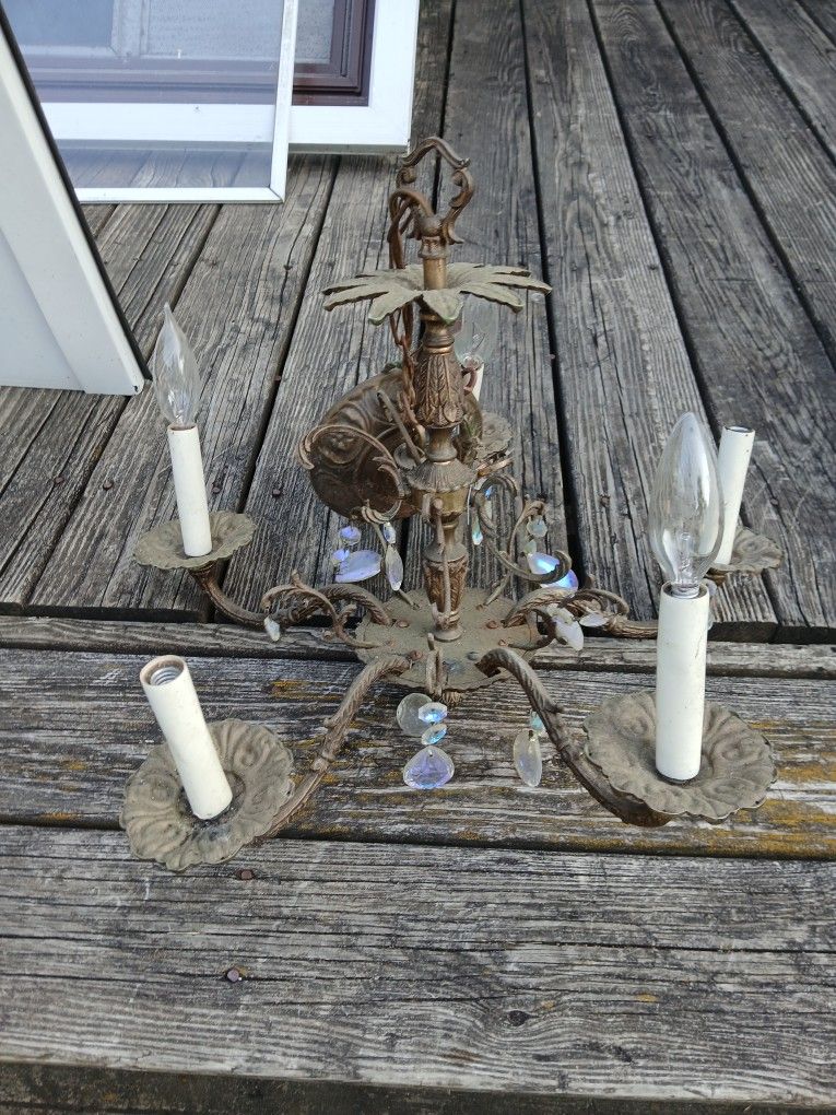 /*/*/*/* BRASS CHANDELIER *\*\*\*\