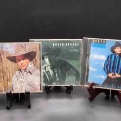 Collection of Three Garth Brooks Country Music CDs